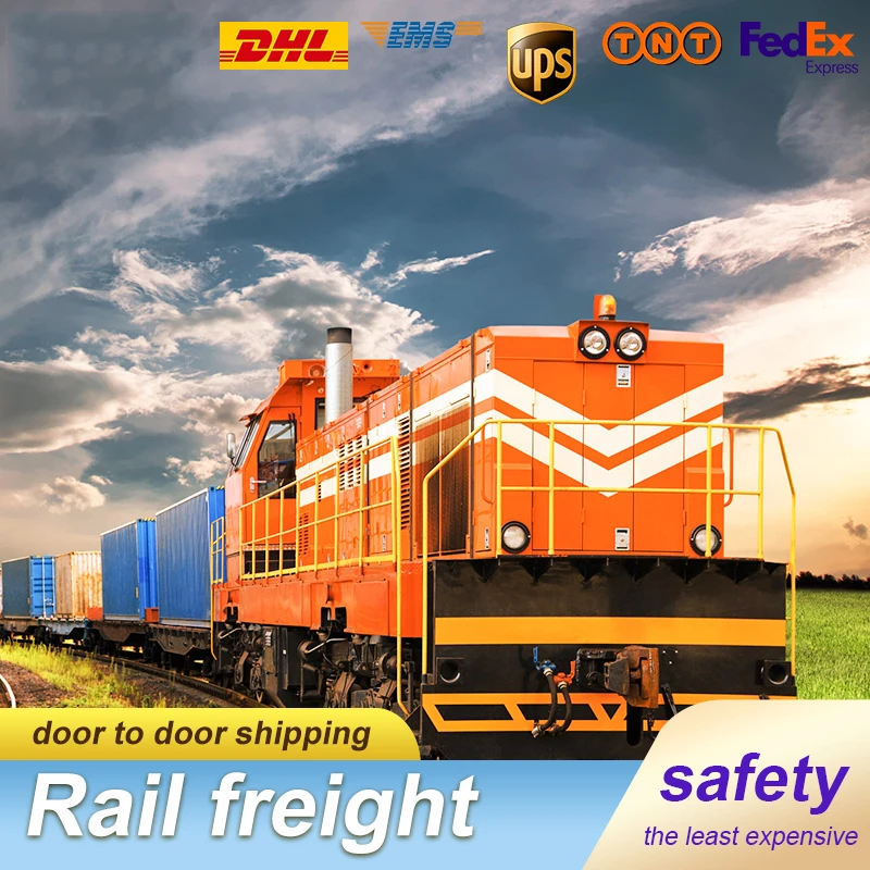 Cheapest ddp door to door train transport railway freight forwarder shipping to russia europe russia uk spain germany italy