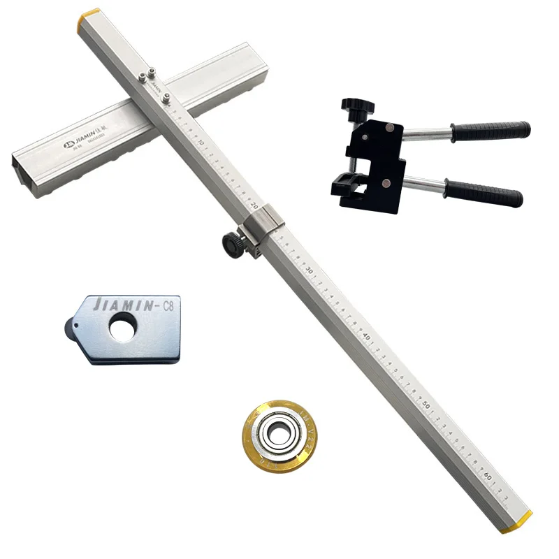 JM-B8 большой колесный портативный поперечный Т-образный толкатель Высокоточный Ручной режущий станок для резки плитки и пола