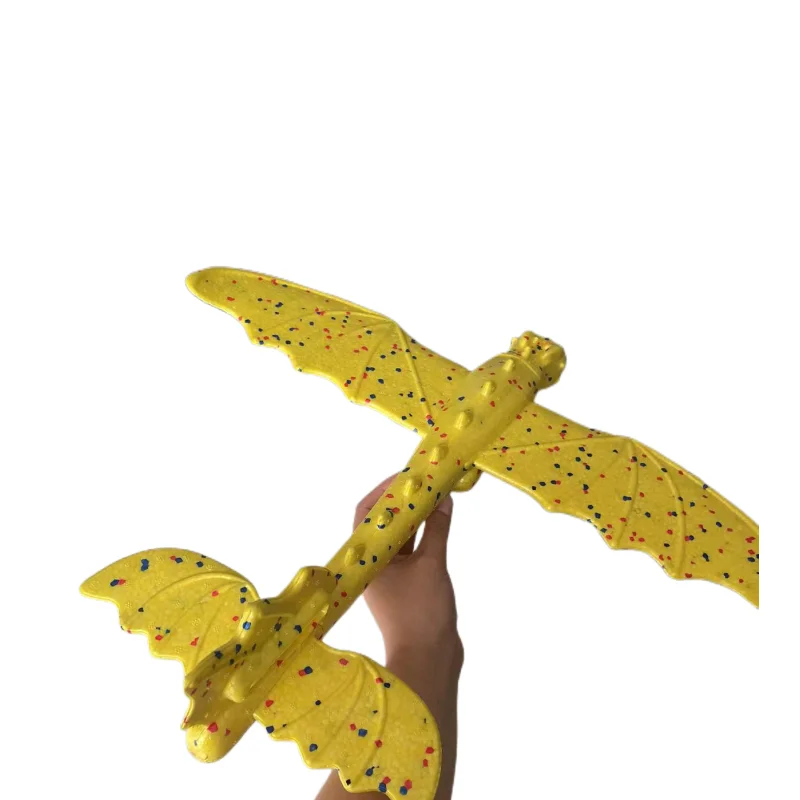 Custom 48cm Epp Foam Soft Luminous Airplane 3d Gliders Hand Throw Gifts For Kids Outdoor Toys