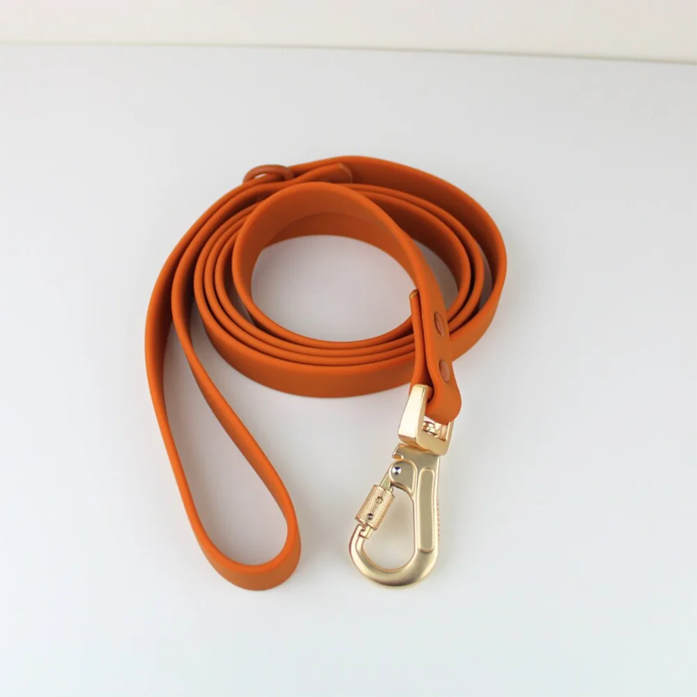 OEM pvc pet dog collar leash with D-Ring buckle  hand free training dog collars waterproof dog leash and collar set