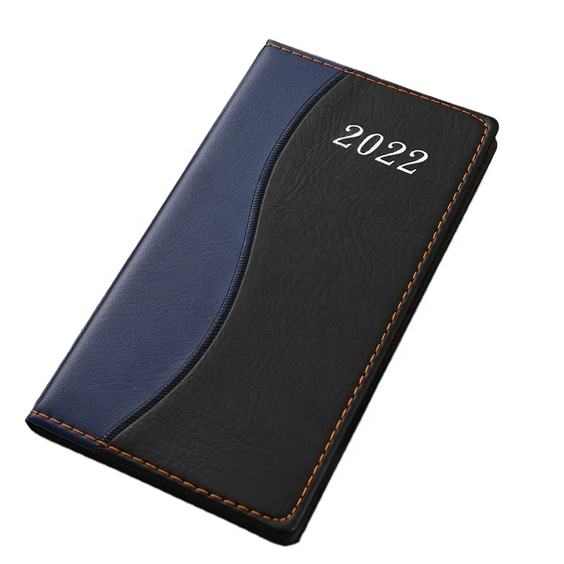 48k pocket size agenda wholesale cheap diary journal writing note book white pages english spanish language 2023 pvc cover