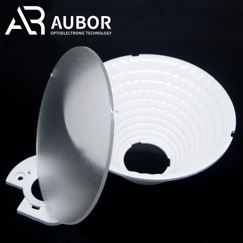 PC Plastic transparent/scrub led lamp light dust cover plate for cob light lens and reflector lighting part accessories