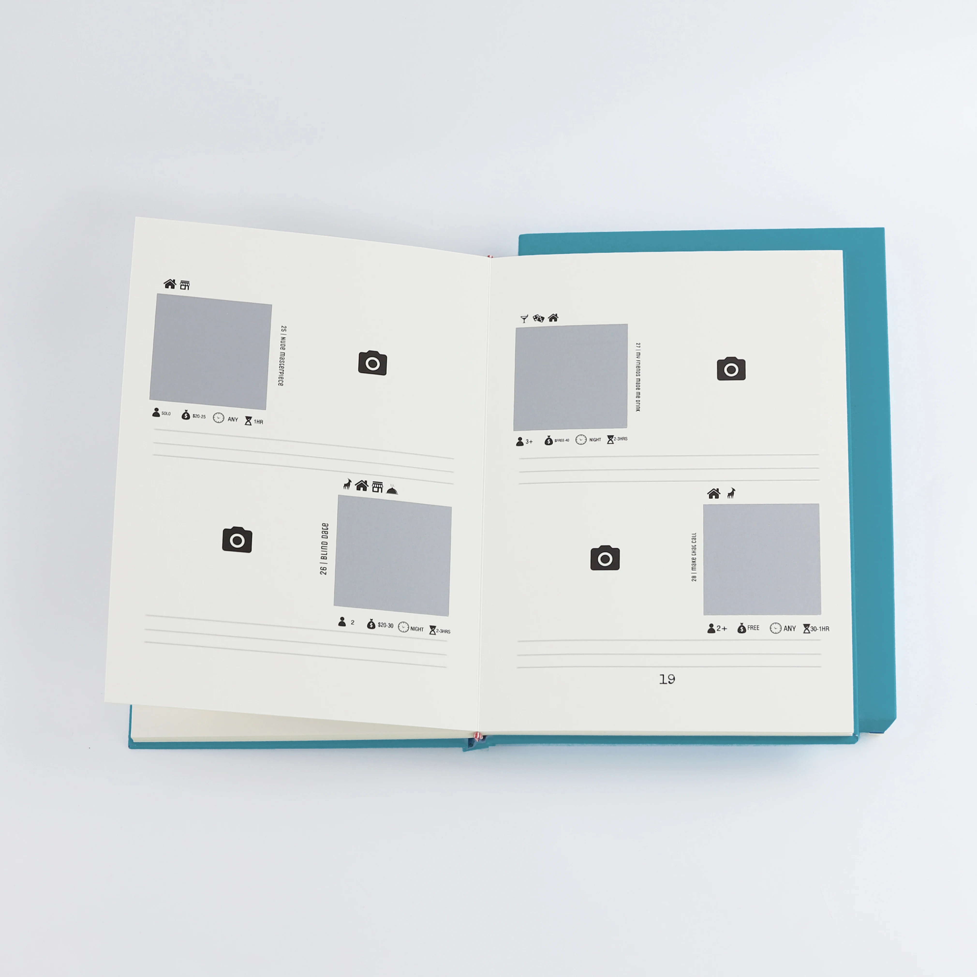 Синяя блокнот для царапин с низкой