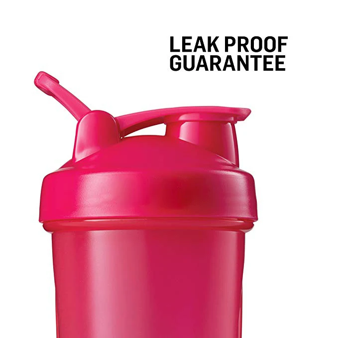 
600ML BPA Free Colorful Gym Sports Plastic Shaker Bottle For Protein With Mixing Ball 