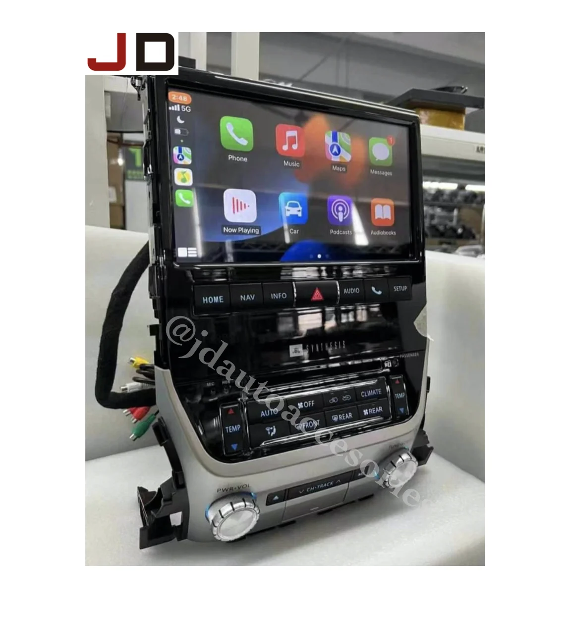 JD AUTO OEM Style For Toyota Land Cruiser LC200 2016-2020 Android 10.0 Car GPS Navigation Radio Stereo Multimedia Player All Bas