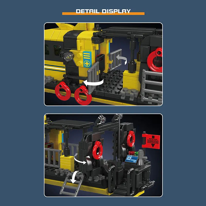 MOULD KING 10080 Norwegian Multi-purpose Lifeboat Plastic Assemble Kit Bricks Sets Mini Luxury Model