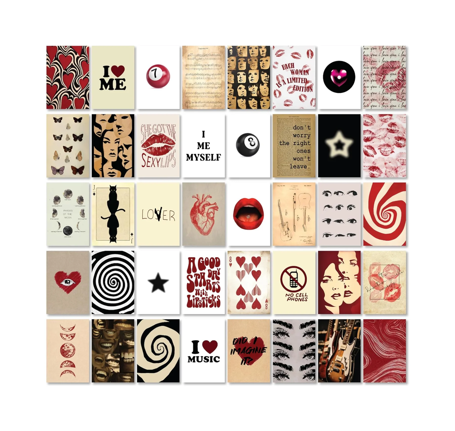 Custom Wall Collage Kit Preppy Room Decor Aesthetic, Preppy Wall Art,Trendy Things for Teen Girls Dorm Bedroom, Room Decor