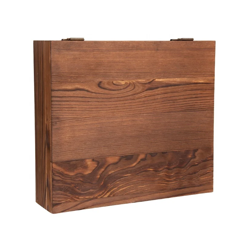 Luxury Wooden Cocktail Smoker Kit Creative Rotating Glass Handmade Cocktail Chimney Smoker With Wood Chips Whiskey Smoker Set