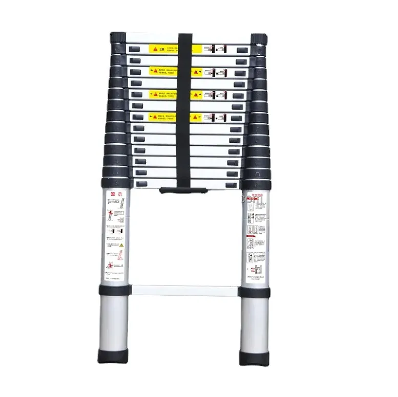 16.5 FT Aluminum Telescopicing Ladder with Locking Mechanism
