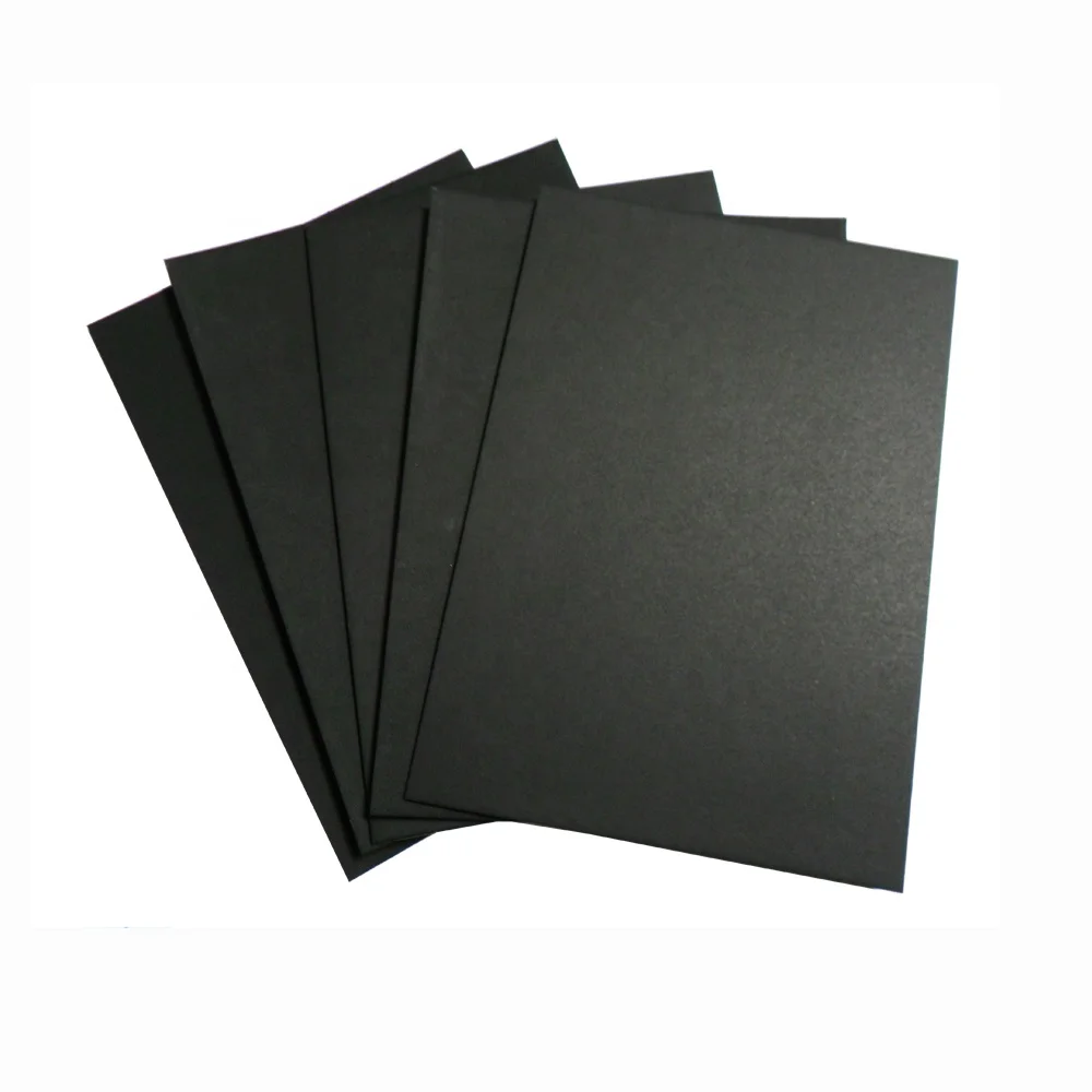 High Folding Strength Black Chipboard Paper Roll And Sheets