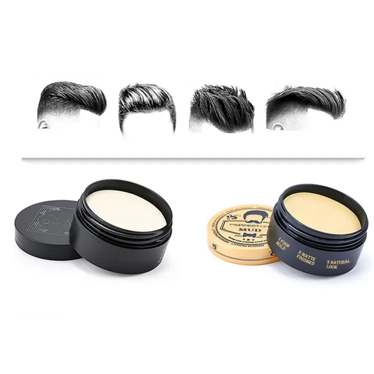 Custom Private Label Hair Mud Strong hold Barber 4C Hair Styling Products Pomade Hair Matte Clay