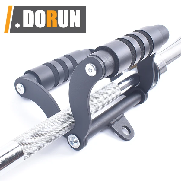 V Bar T-Bar Row Landmine Handle Attachment for Barbell Bars, Solid Mine Double D Row Handle Grips with Non-Slip Rubber Grips