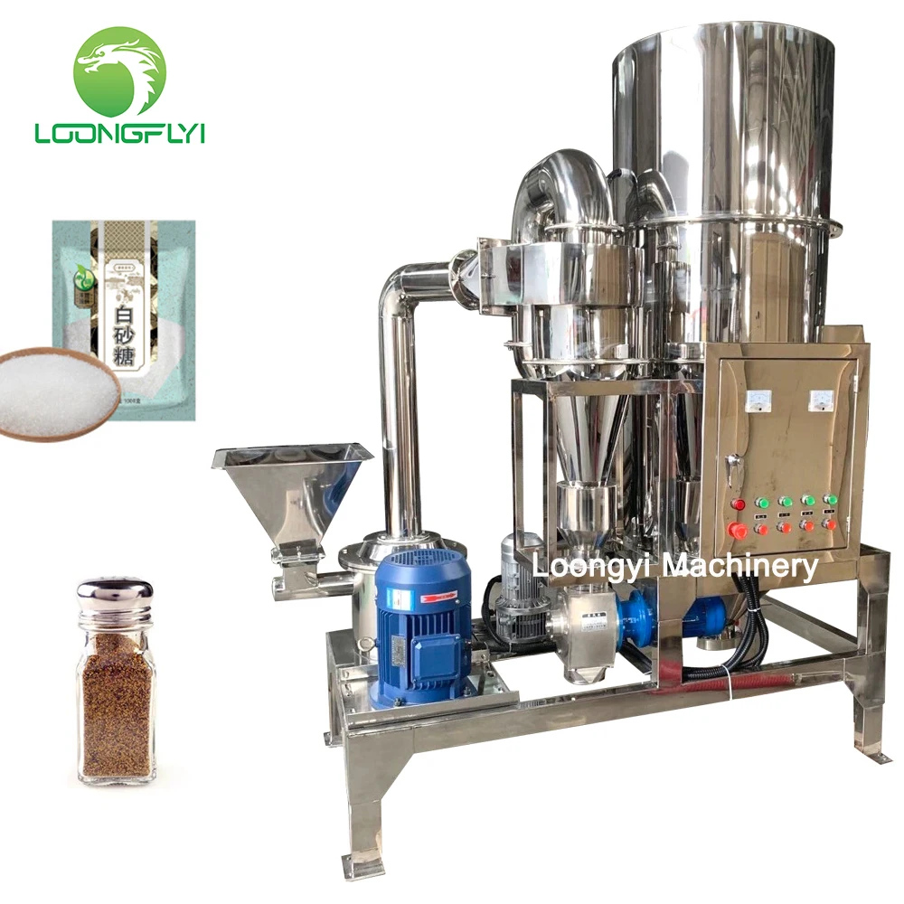 Loongyi industrial salt cocoa bean grinder wet grain loose leaf cereals mill machine