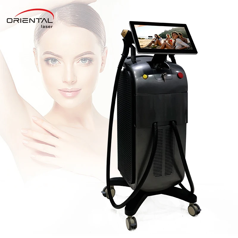 beauty salon equipment 1200W 1600W 1800w Ice triple wavelength diode laser hair removal machine