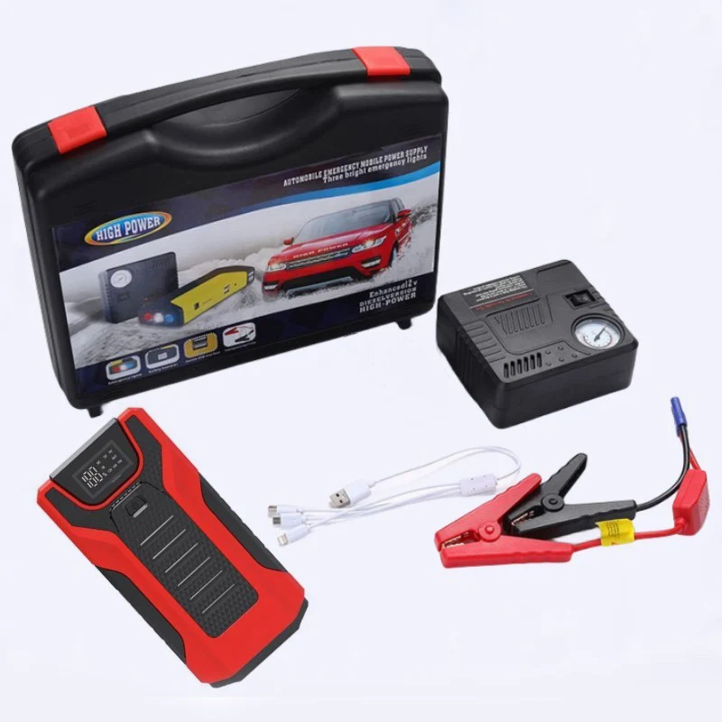 Factory Strength Manufacturing Emergency Tool Case Car Battery Jump Starter High Capacity 29800mAh