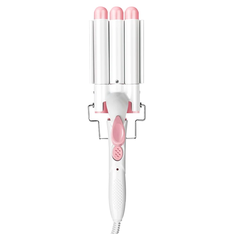 
3 Barrel Curling Iron Wand, slopehill Hair Waver Iron with LCD Display Adjustable Temperature Salon High Heat 