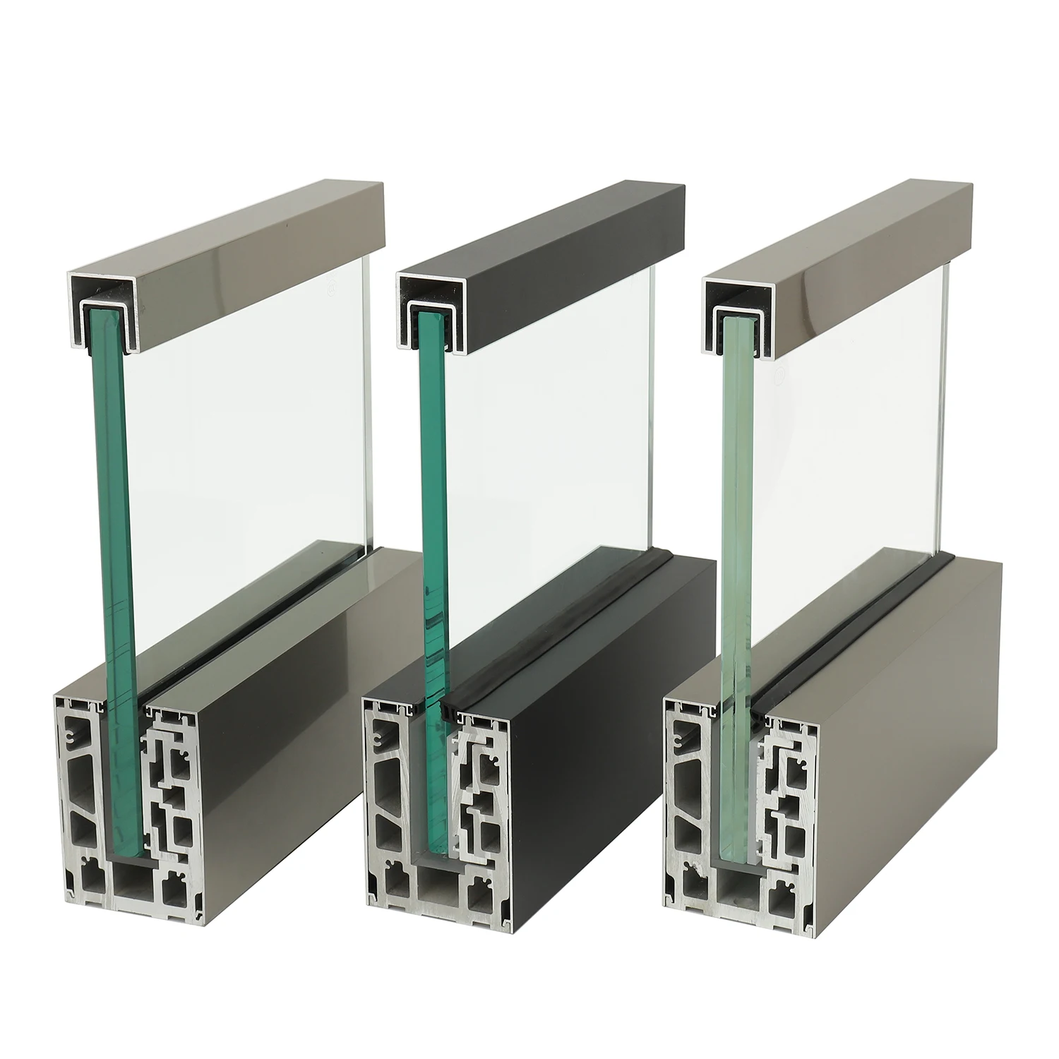 Full Glass Balcony Design Aluminum U Channel Frameless Glass Railing For Balcony