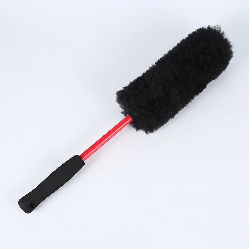 Soft Fiber Car Rim Wool Brush Car Detailing Wheel Cleaning Brush