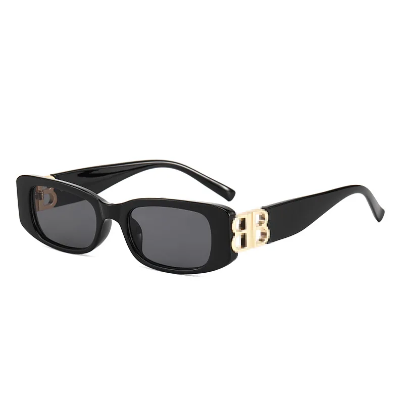 
Wholesale New Fashion Designer Gorgeous Geometric Metal Luxury Black Vintage Men Women Custom Logo Sunglasses 2021 