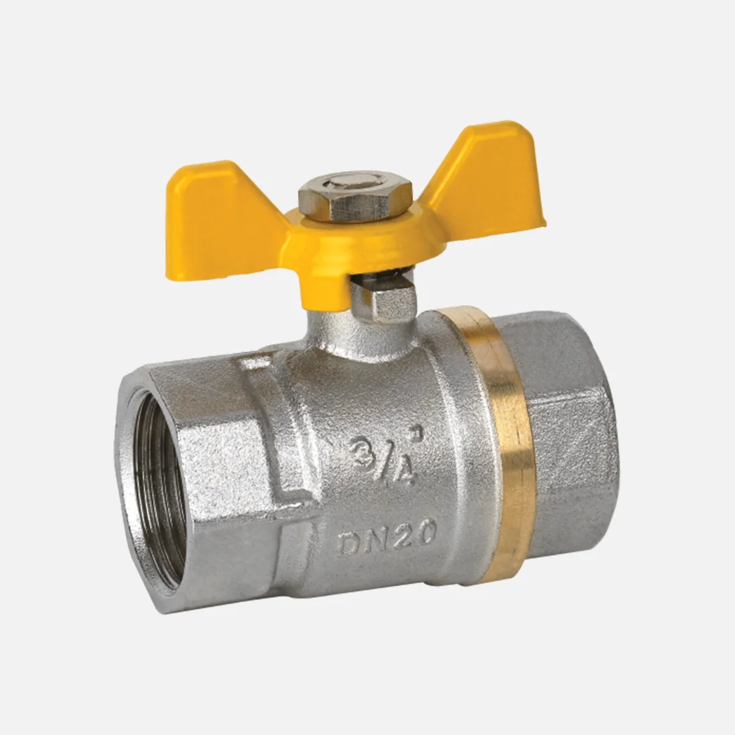 Heavy-Duty Brass Butterfly Valve 3/4 Inch for Irrigation and Water Control Systems Available at Affordable Price