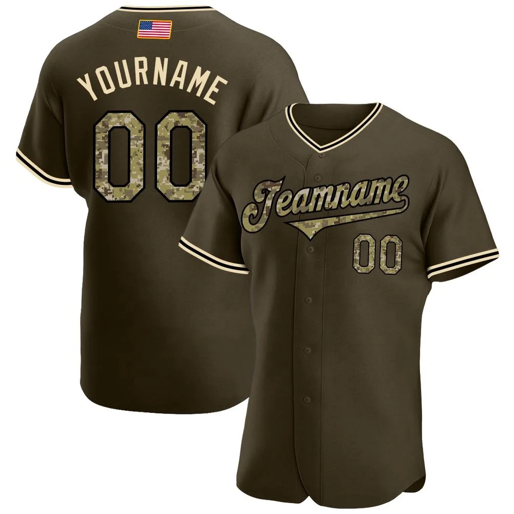Wholesale Fashion Digital Camo Baseball jerseys Colo and Logo Customized Acceptable