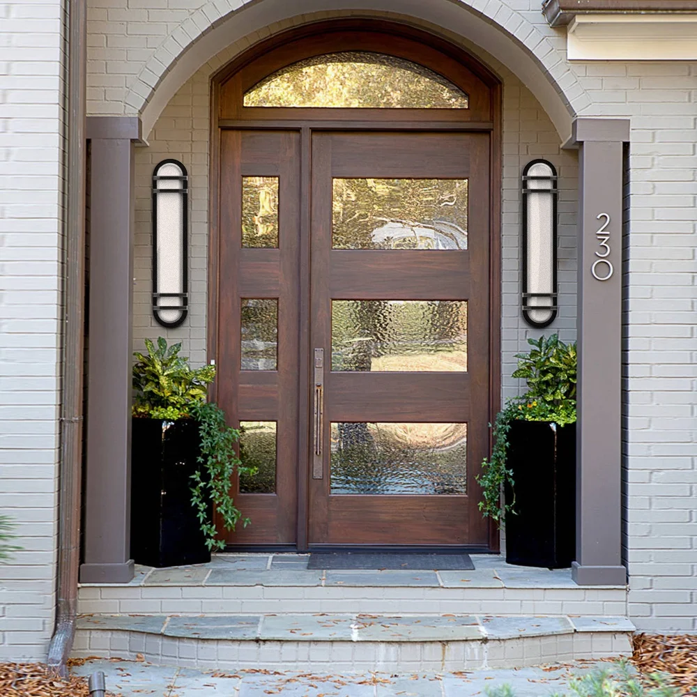 Outdoor Wall Lamps IP65 Waterproof Large Exterior Wall Lights for Residential Front Door Balcony Garden Aluminum LED 220V 80 85