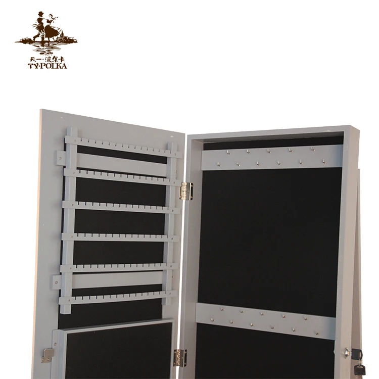 Standing Mirror Storage Jewelry Cabinet Organizers Armoire For Sale