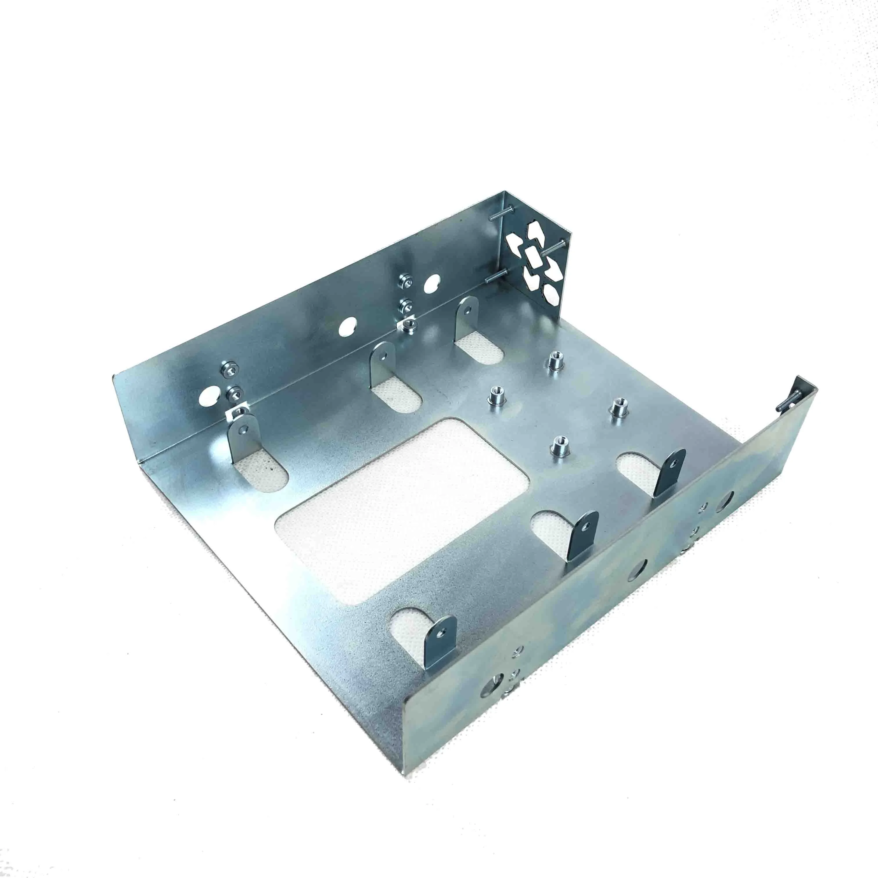 ISO certificated  free sample laser cutting Iron/sheet metal bending/screw and nut riveting/galvanzied treatment enclosure