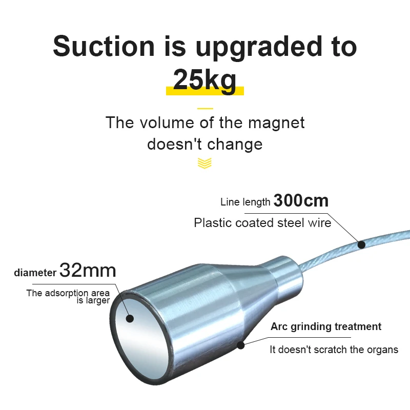Ветеринарный инструмент прочный магнитный Железный экстрактор рубленого магнетизма 8 кг/25 кг поддерживающий здоровье крупного рогатого скота