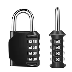 4-digit zinc alloy password lock padlock outdoor gym cabinet household door lock password padlock