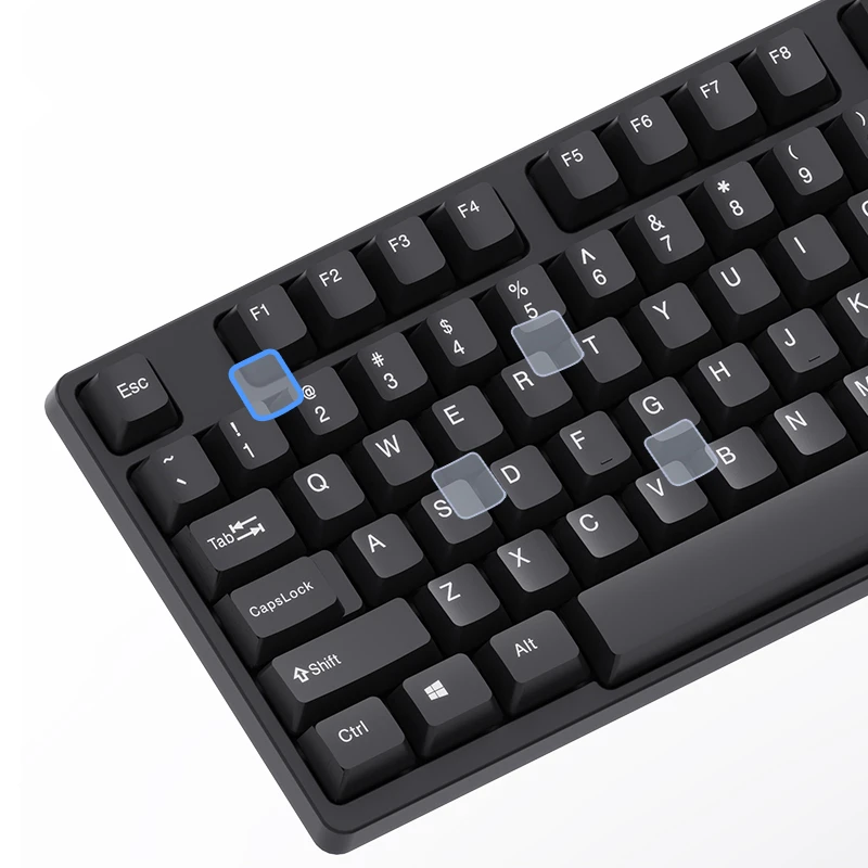 aula slim keyboard AK205 104keys,Wired USB Quiet Silent Keystroke for Home Office, Work or Personal Computer. Black