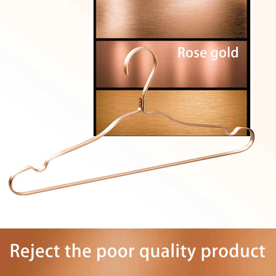 custom hangers luxury gold metal short garment clothes hangers wholesale