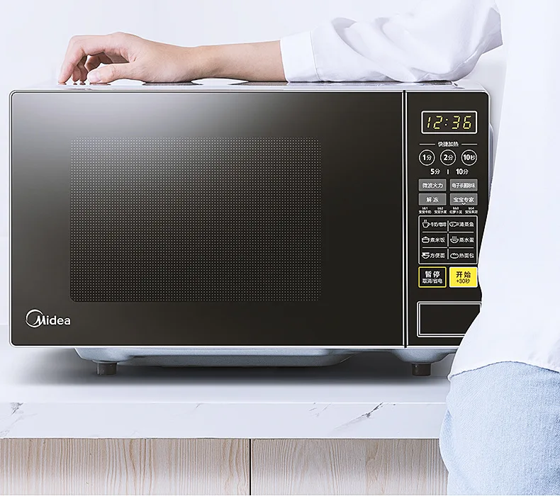 High-efficiency home 21L microwave oven computer controlled smart shortcut menu