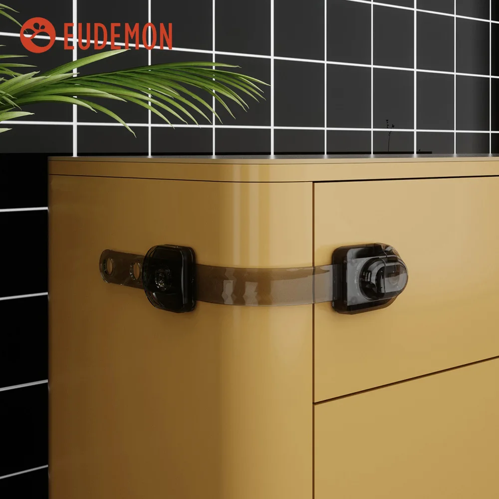 Child Safety Cabinet Strap Locks Drawer Cupboard Oven Refrigerator Adhesive Multi-purpose Adjustable Locks