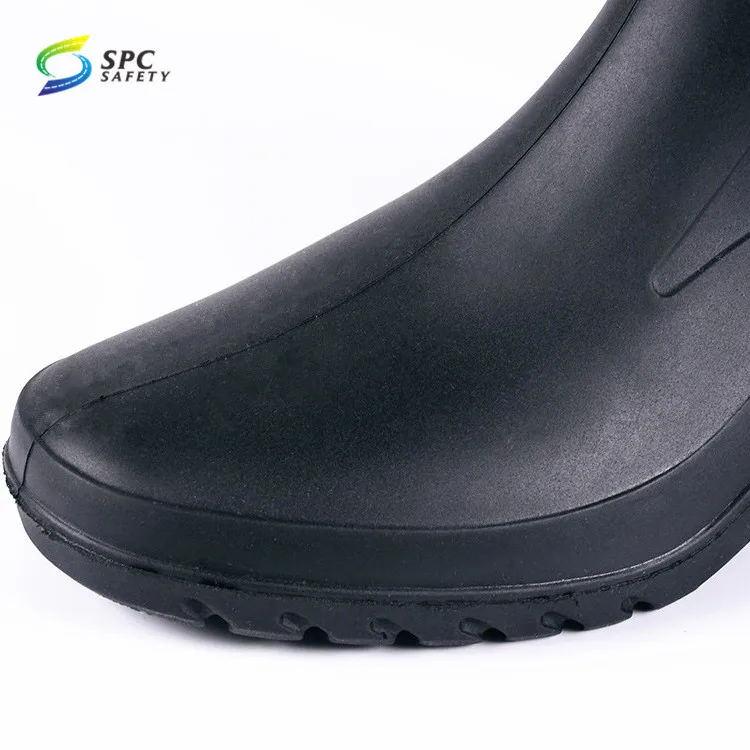 comfortable short waterproof medium tube chemical resistant farmer industrial rain boot gumboots