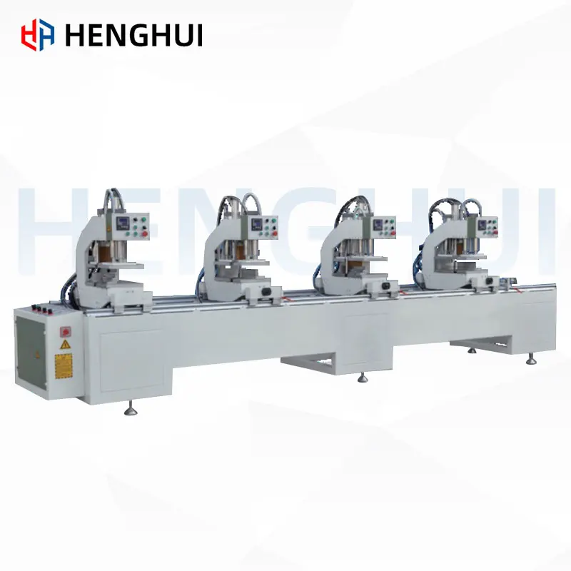 Four/Three-head Welding Machine for Plastic Doors and Windows with High Precision Guide Rail