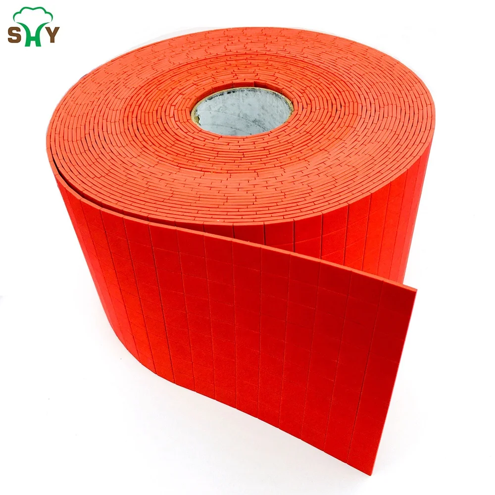15x15x3MM Factory Direct Sales Adhesive Backed Red EVA Glass protection adhesive Rubber Foam Separator Pads