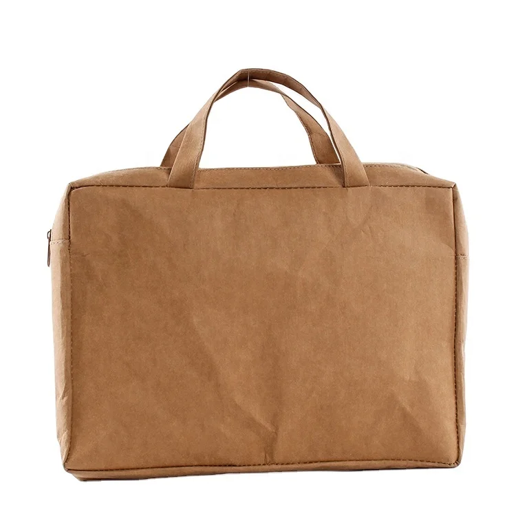 
 Моющиеся пакеты для покупок из крафт-бумаги с застежкой-молнией  