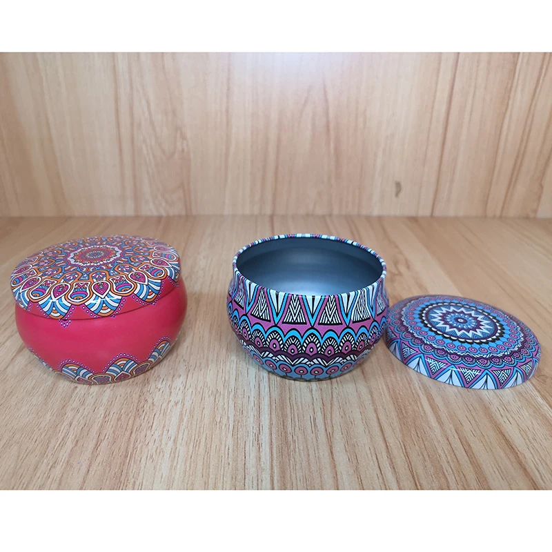 
Custom Food Grade Round Metal Small Tea Candy Gift Tin Can 
