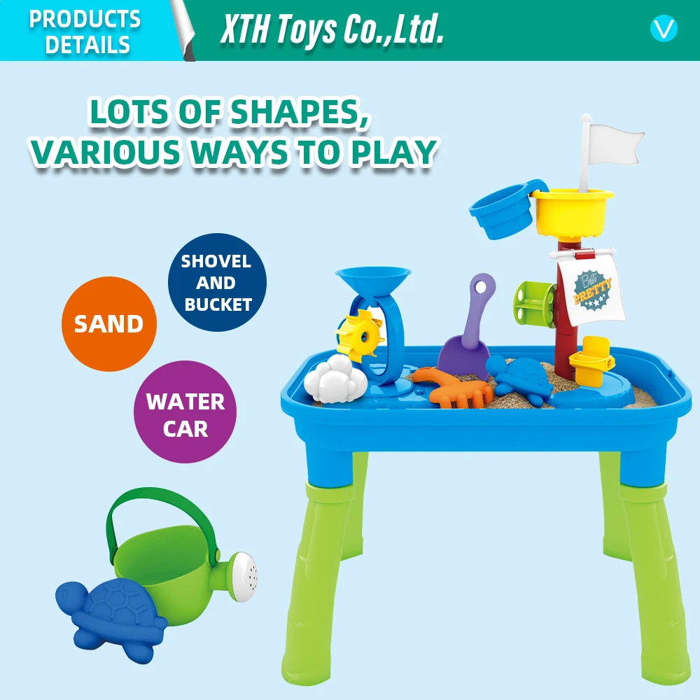 2023 New Arrivals Summer Toys Kids Sand and Water Table for Toddlers 3 in 1 Indoor & Outdoor Water Table for  For Boys and Girls