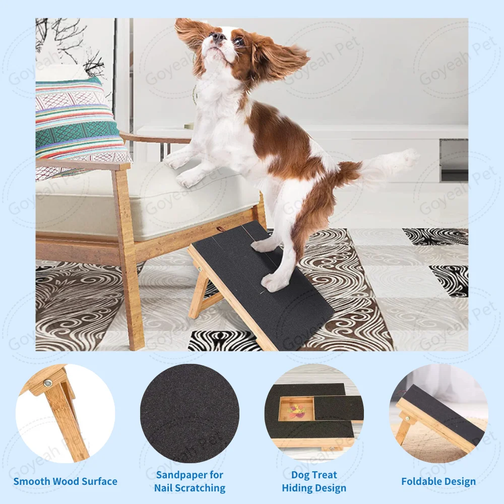 2024 Hot Interactive Dog Puzzle Toy Wooden Foldable Dog Nail Scratching Board