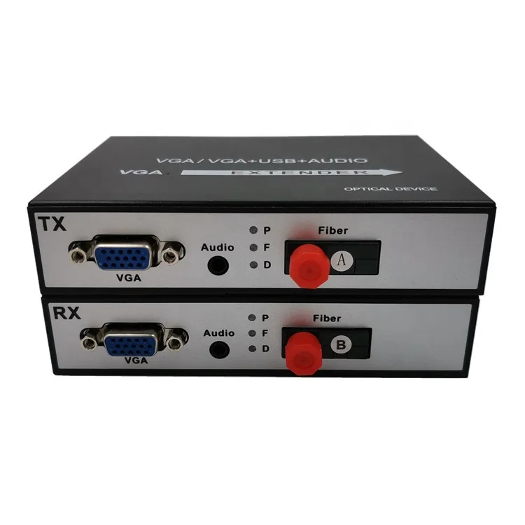HD 1920*1080p vga fiber optic video extender media converter