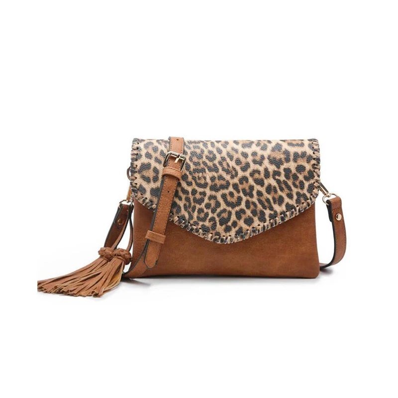 Animal Print Purse Monogram Cow Wristlet Wallet Custom Leopard Leather Women Crossbody Bag