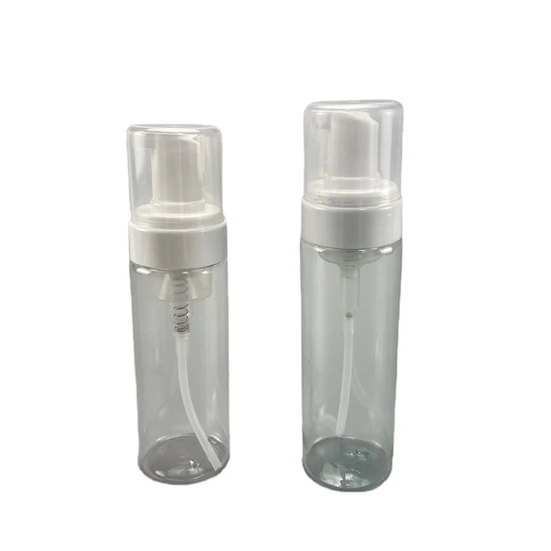 empty cleanser facial cosmetic 100ml 200ml 300ml PET liquid soap dispenser with foam pump bottle