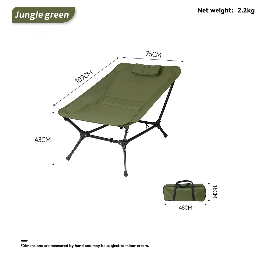 Outdoor folding chair with cooler bag Fishing Chairs with Backrest Folding Camping Stool Compact for Hiking Hunting Travel