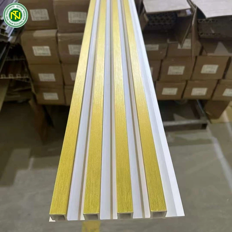 Plastic Board Ceiling Decoration WPC Ceiling Board Background Wall Panel WPC Wood Modern Moisture Proof Waterproof Strip CN;GUA