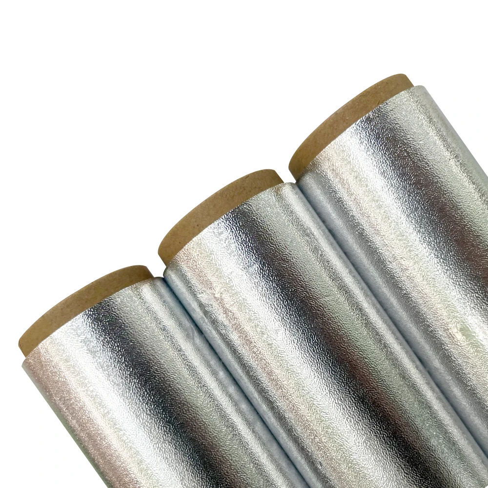 Hot Sale 9-30 Micron 8011 1235 5052 6063 Household Catering Embossed Aluminium Foil Roll