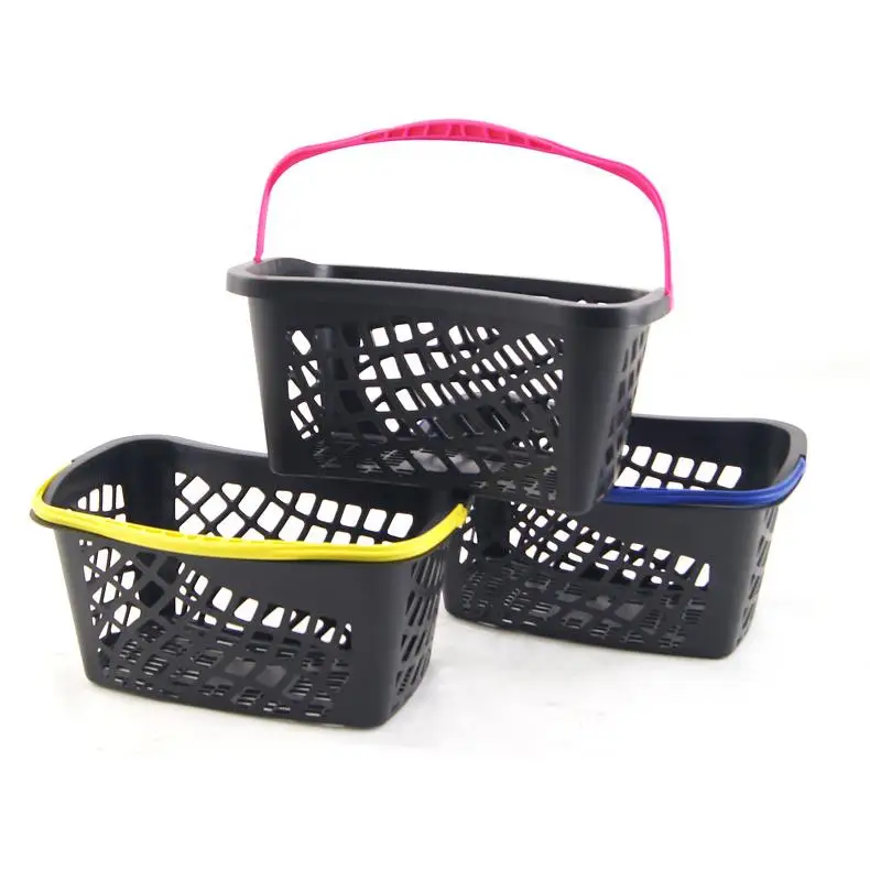 Meicheng Good Selling Hand Basket Snacks Shopping Basket Plastic 20 L Convenience Store Supermarket Shopping Basket