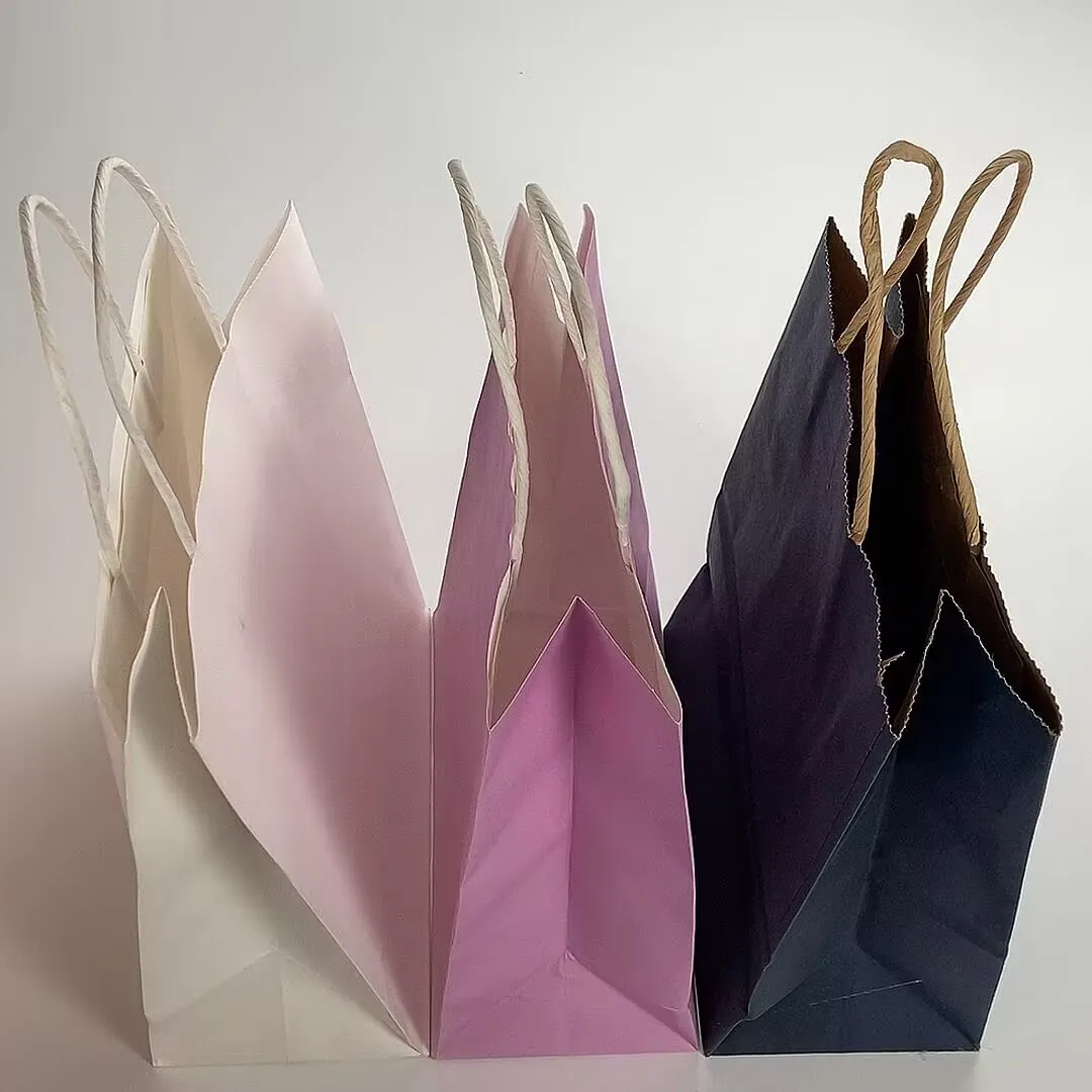 Custom Logo Paper Bags Print Printed Paper Bags with your logo Shopping Packaging