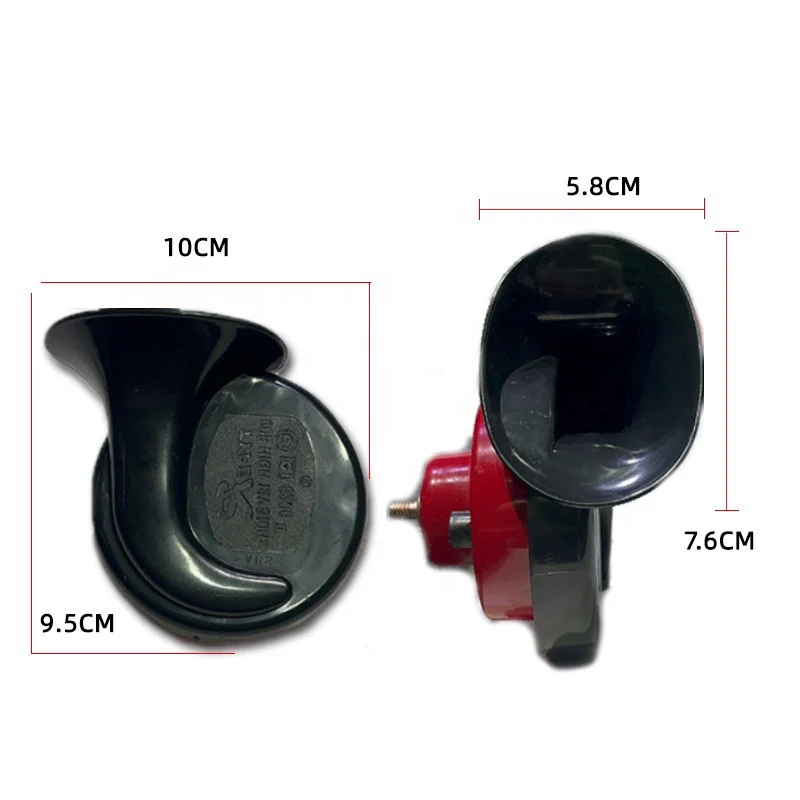 2pcs in set Motorcycle Car Snail Horn 12V Electric Air Horn Scooters Truck E-Bike Speakers Dual-tone Loud Signal Universal